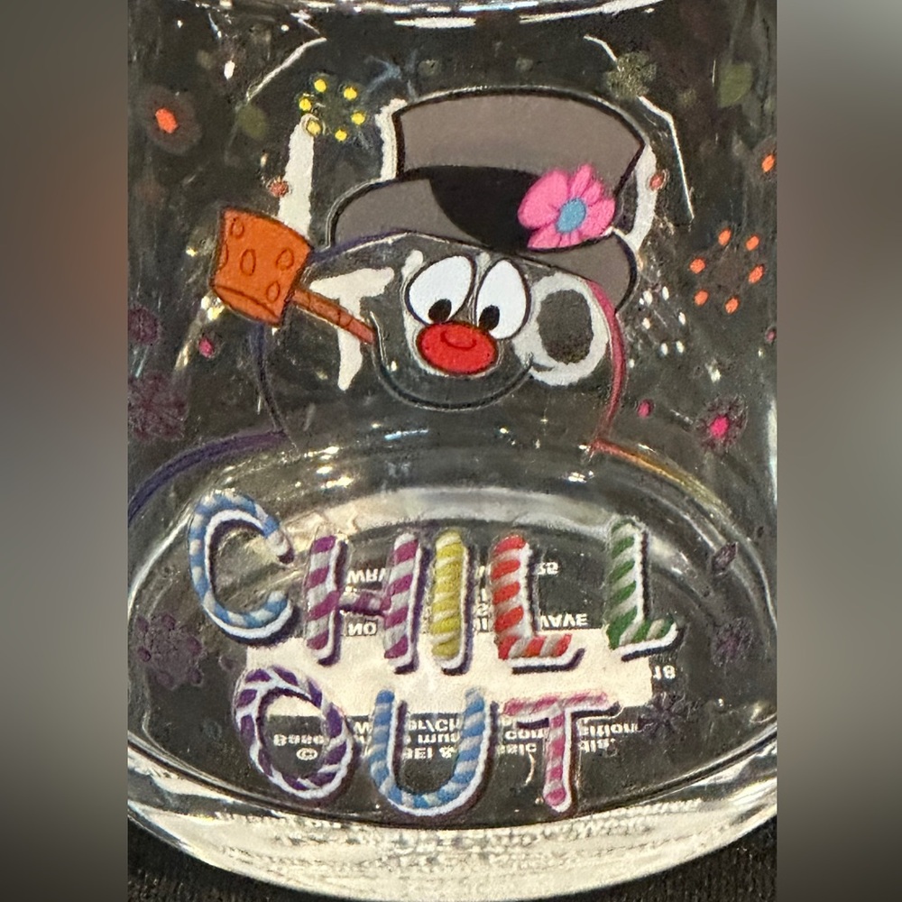 Frosty The Snowman “Chill Out”Glass Mug
